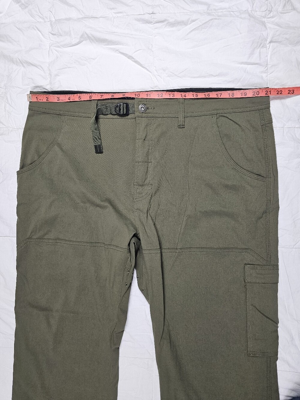 Prana Stretch Zion Green Cargo Pants Men’s Size 42 - Picture 8 of 11